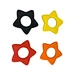 five-pointed star ring teether natural rubber